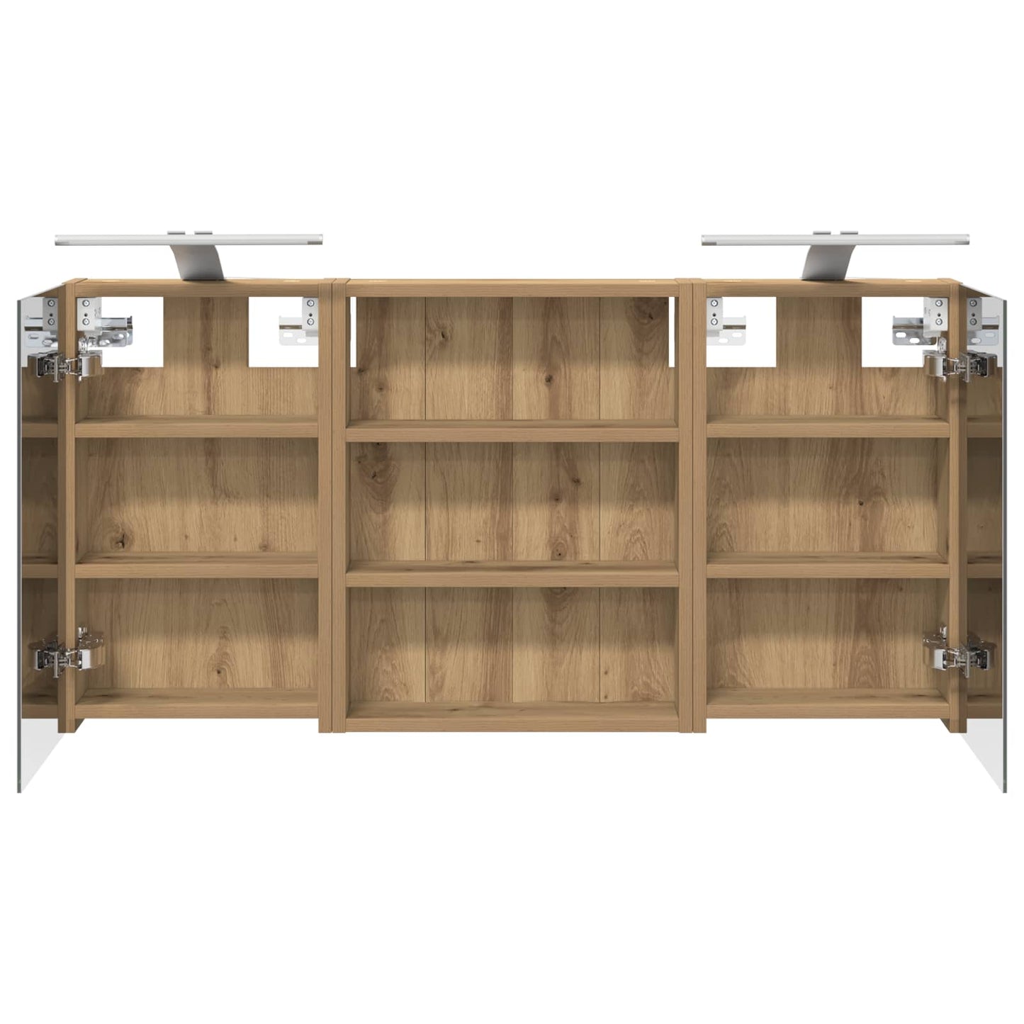 Set di Armadi da Bagno con lo scaffale 3 pcs 100 x 10,5 x 50 cm | homemem39