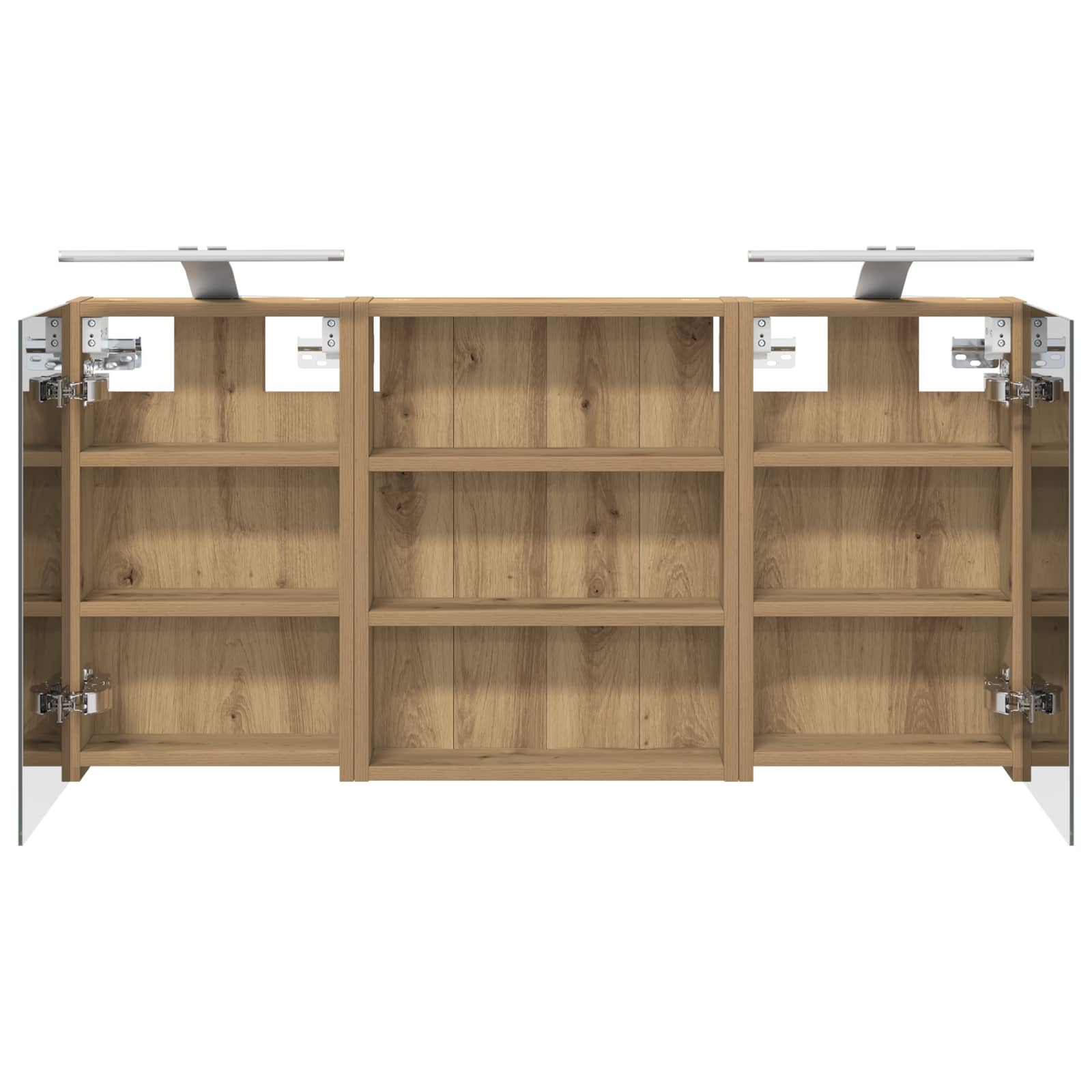 Set di Armadi da Bagno con lo scaffale 3 pcs 100 x 10,5 x 50 cm | homemem39