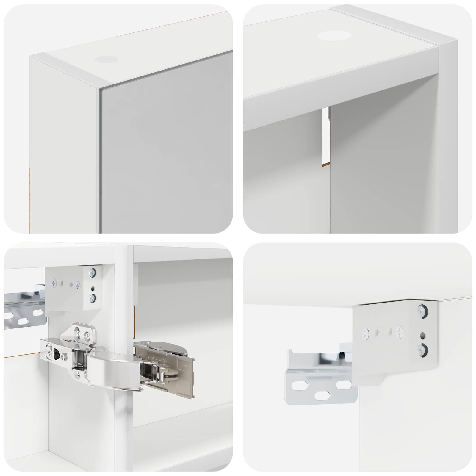 Set di Armadi da Bagno con porta 3 pcs 100 x 10,5 x 60,5 cm | homemem39