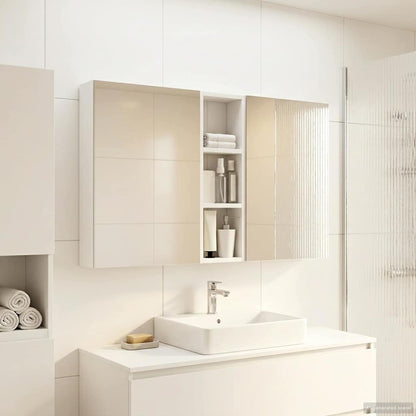 Set di Armadi da Bagno con porta 3 pcs 100 x 10,5 x 60,5 cm | homemem39