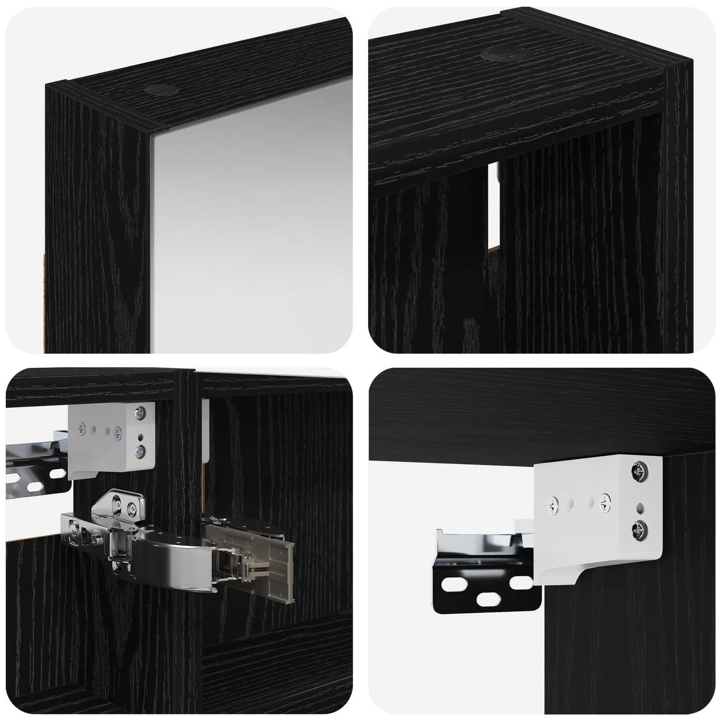 Set di Armadi da Bagno con porta 3 pcs 100 x 10,5 x 60,5 cm | homemem39