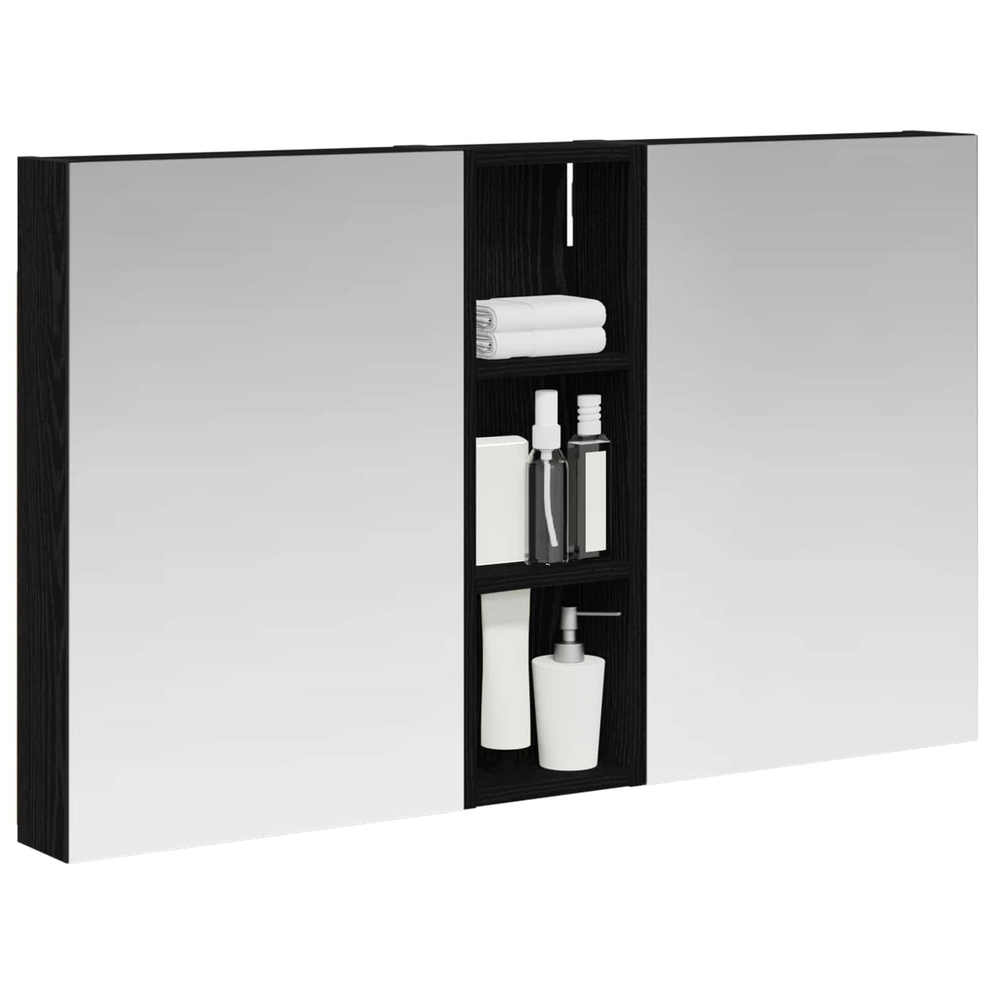 Set di Armadi da Bagno con porta 3 pcs 100 x 10,5 x 60,5 cm | homemem39