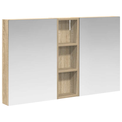 Set di Armadi da Bagno con porta 3 pcs 100 x 10,5 x 60,5 cm | homemem39