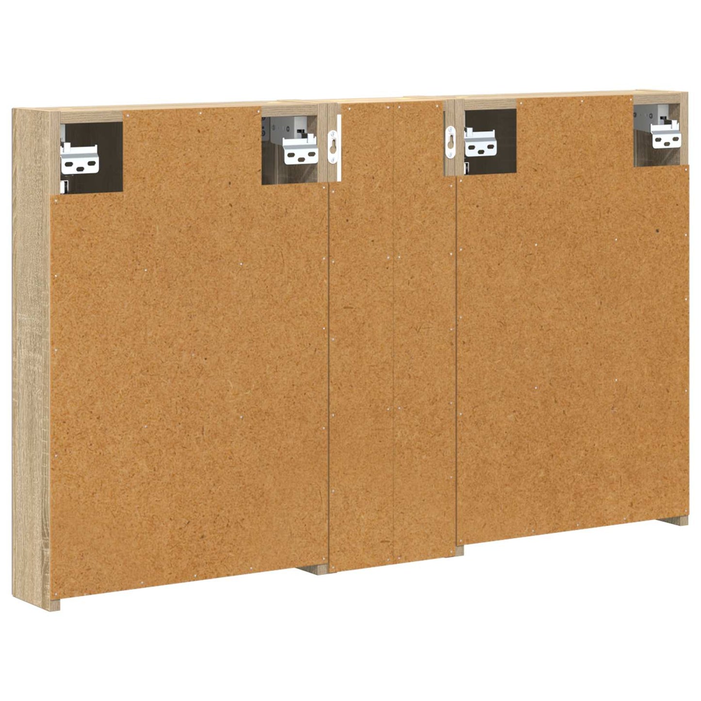 Set di Armadi da Bagno con porta 3 pcs 100 x 10,5 x 60,5 cm | homemem39
