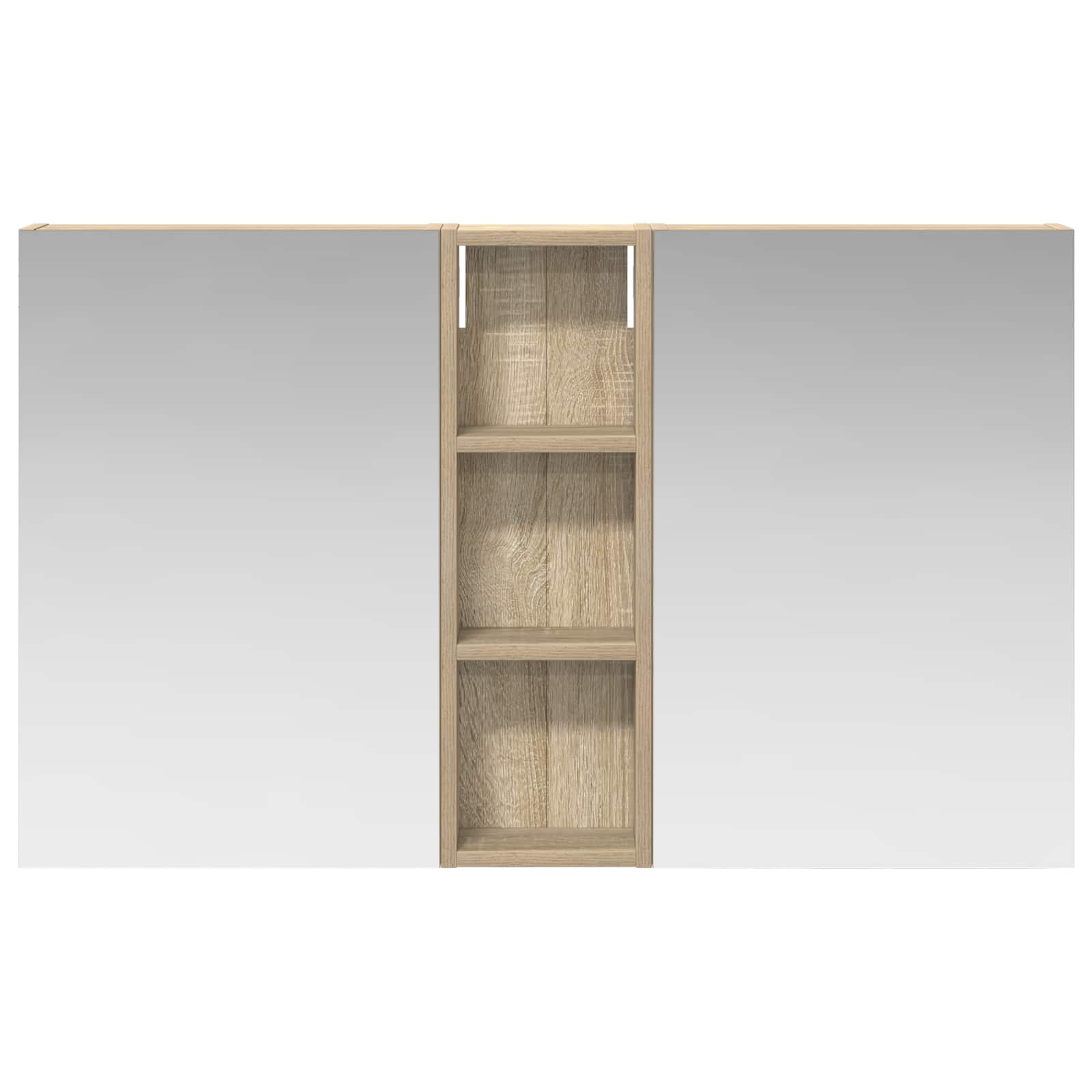 Set di Armadi da Bagno con porta 3 pcs 100 x 10,5 x 60,5 cm | homemem39