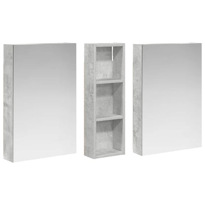 Set di Armadi da Bagno con porta 3 pcs 100 x 10,5 x 60,5 cm | homemem39
