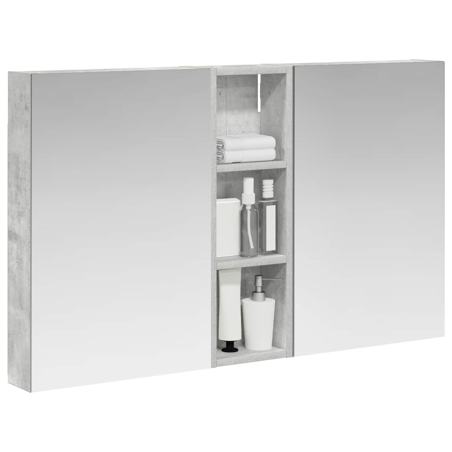 Set di Armadi da Bagno con porta 3 pcs 100 x 10,5 x 60,5 cm | homemem39