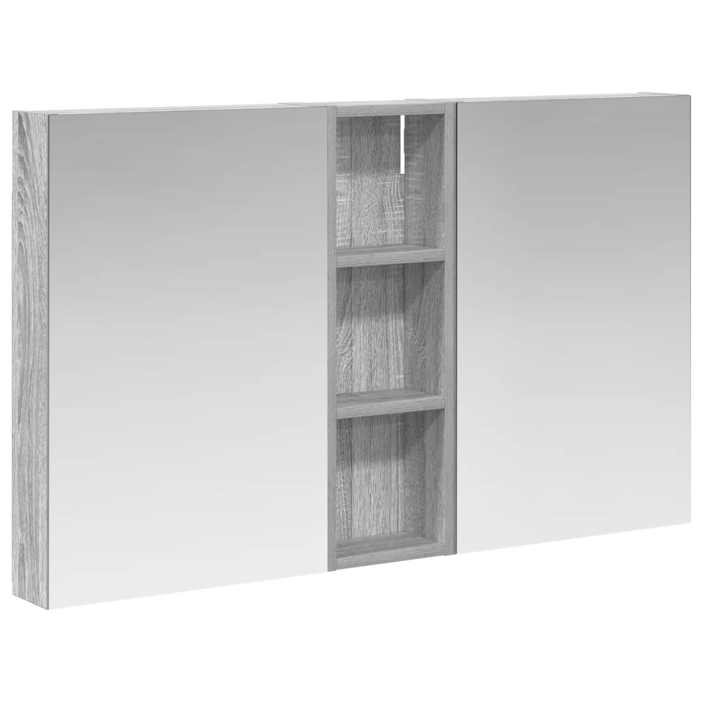 Set di Armadi da Bagno con porta 3 pcs 100 x 10,5 x 60,5 cm