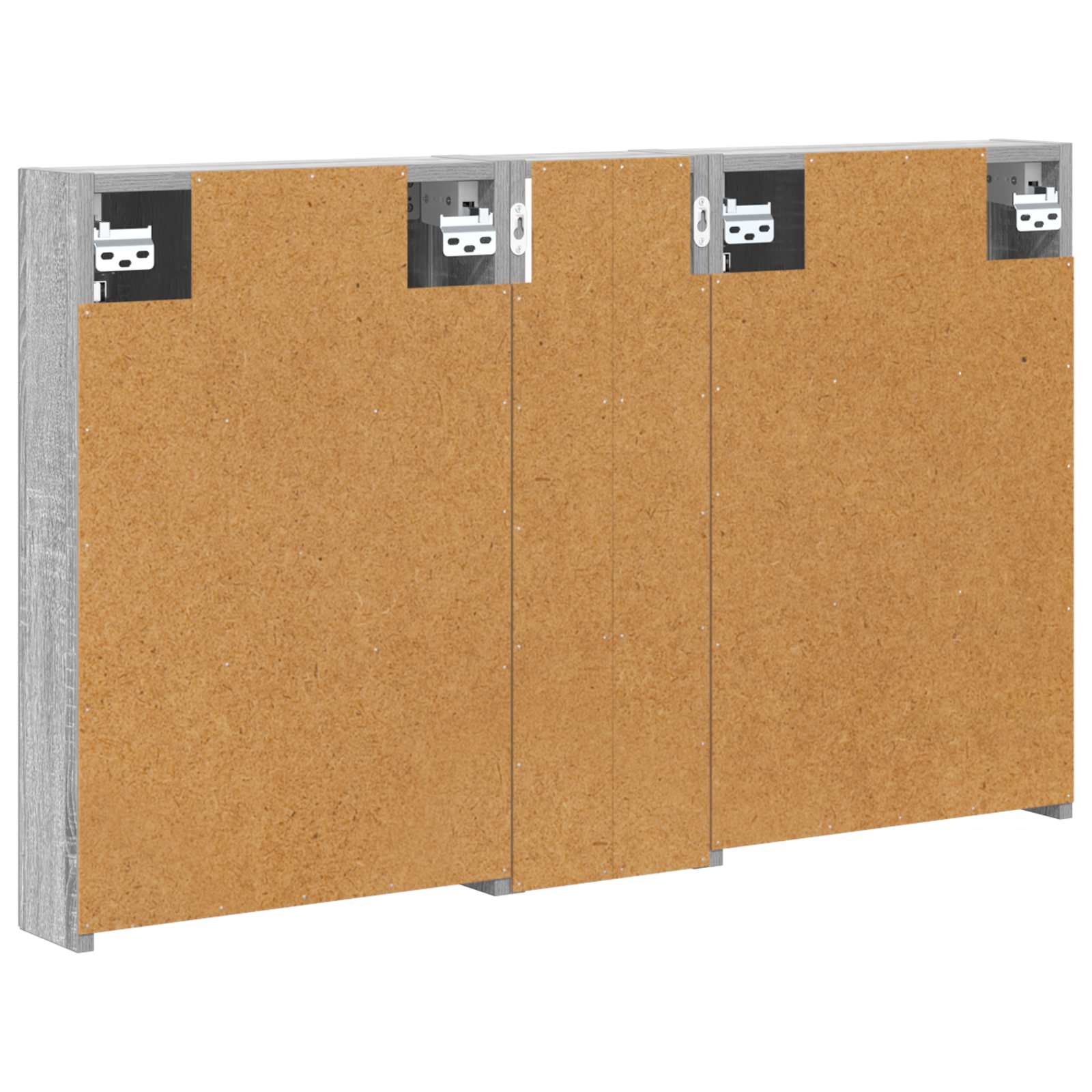 Set di Armadi da Bagno con porta 3 pcs 100 x 10,5 x 60,5 cm | homemem39
