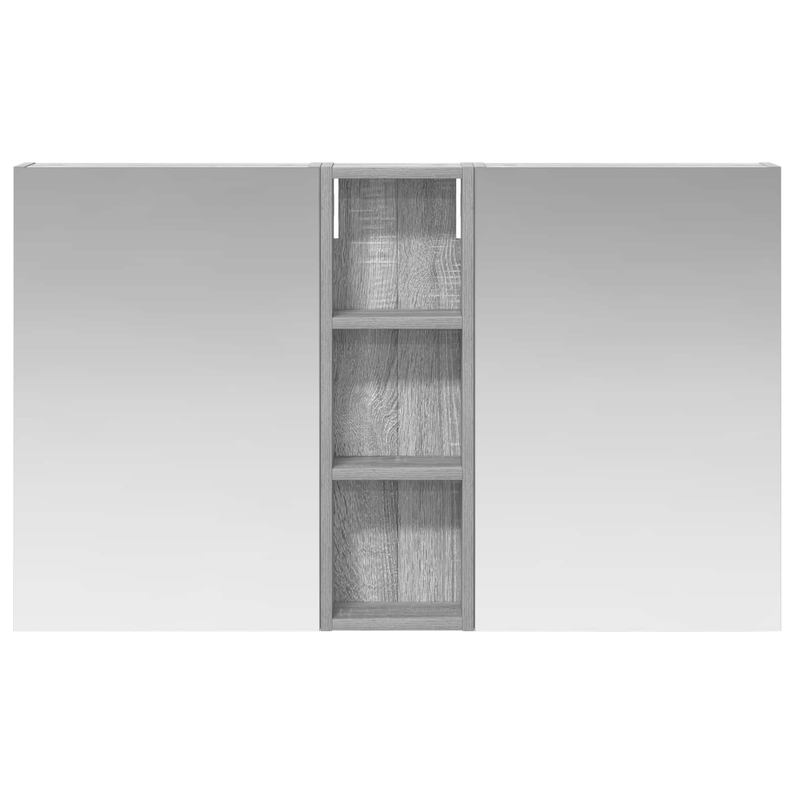 Set di Armadi da Bagno con porta 3 pcs 100 x 10,5 x 60,5 cm | homemem39
