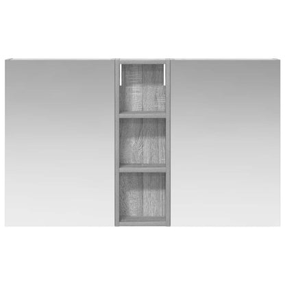 Set di Armadi da Bagno con porta 3 pcs 100 x 10,5 x 60,5 cm | homemem39