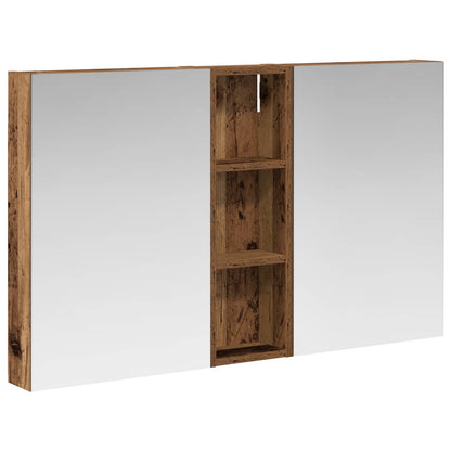 Set di Armadi da Bagno con porta 3 pcs 100 x 10,5 x 60,5 cm | homemem39