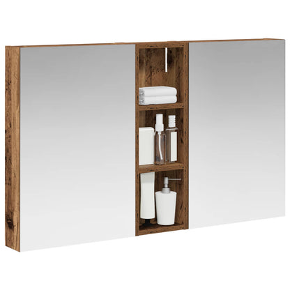 Set di Armadi da Bagno con porta 3 pcs 100 x 10,5 x 60,5 cm | homemem39