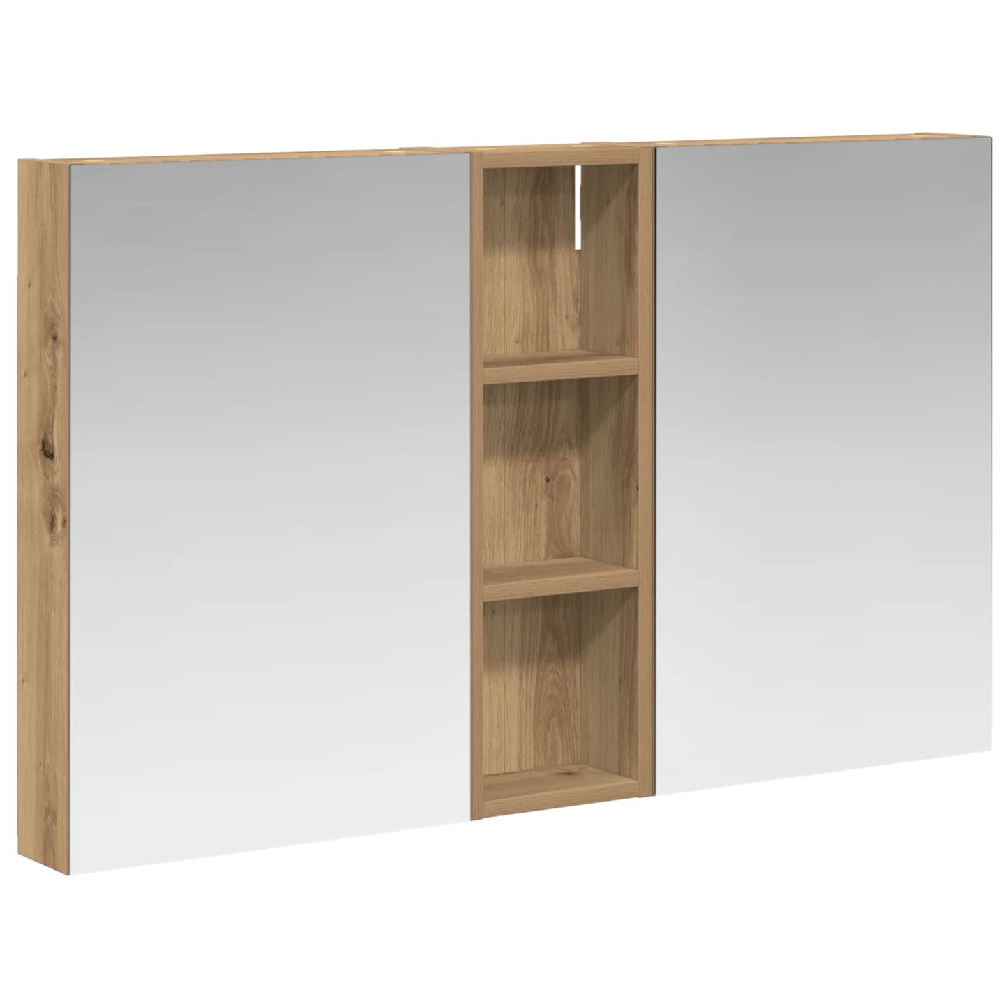 Set di Armadi da Bagno con porta 3 pcs 100 x 10,5 x 60,5 cm | homemem39