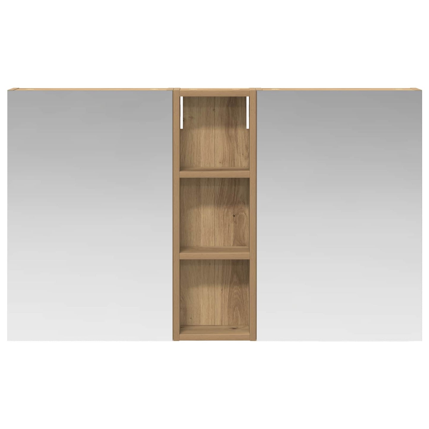 Set di Armadi da Bagno con porta 3 pcs 100 x 10,5 x 60,5 cm | homemem39