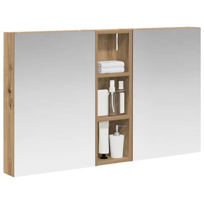 Set di Armadi da Bagno con porta 3 pcs 100 x 10,5 x 60,5 cm | homemem39