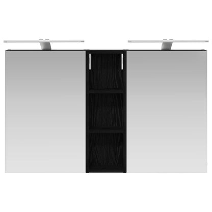 Set di Armadi da Bagno con porta 3 pcs 100 x 10,5 x 60,5 cm | homemem39