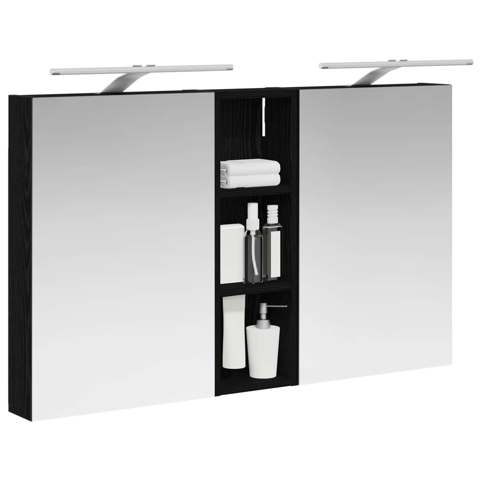 Set di Armadi da Bagno con porta 3 pcs 100 x 10,5 x 60,5 cm | homemem39