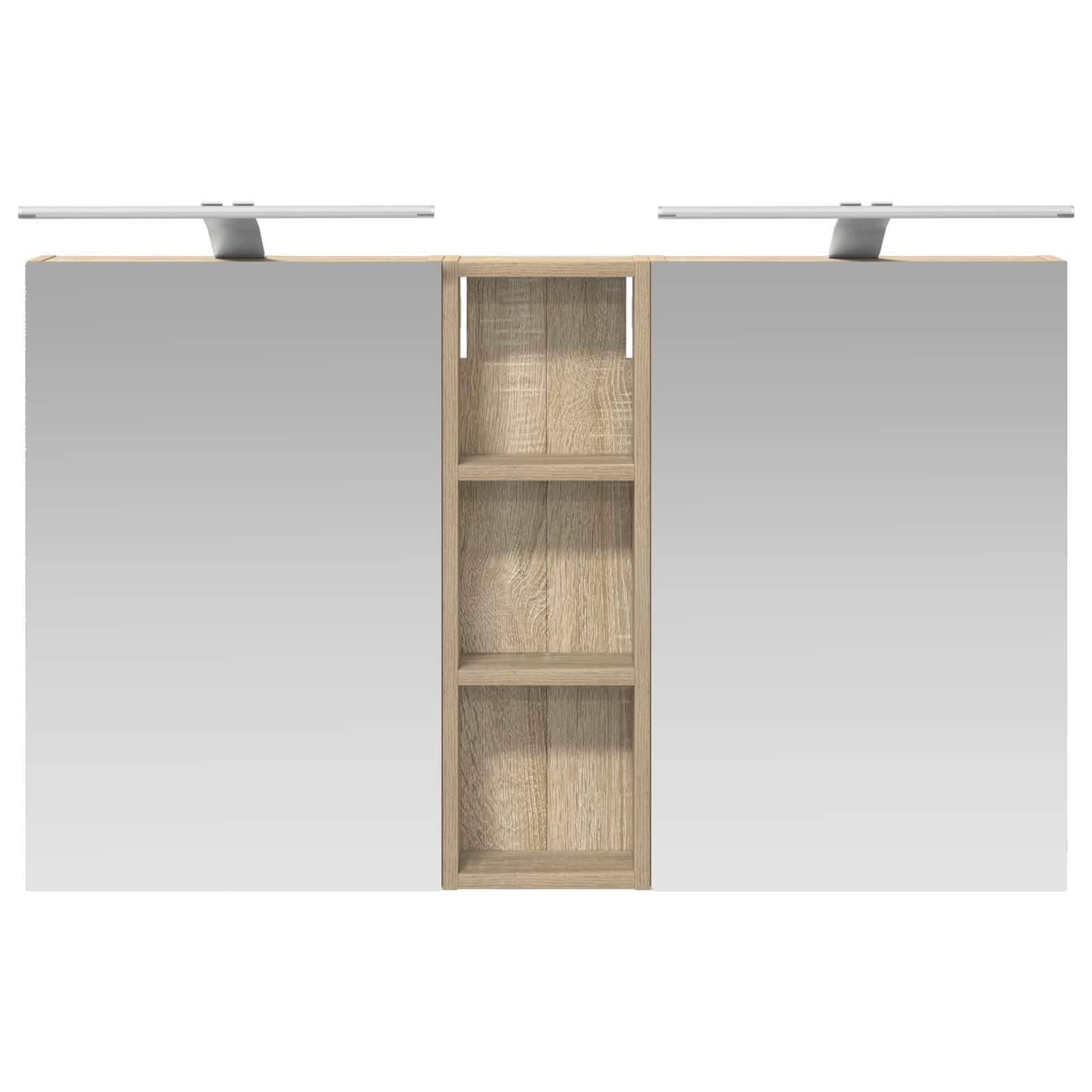 Set di Armadi da Bagno con porta 3 pcs 100 x 10,5 x 60,5 cm | homemem39