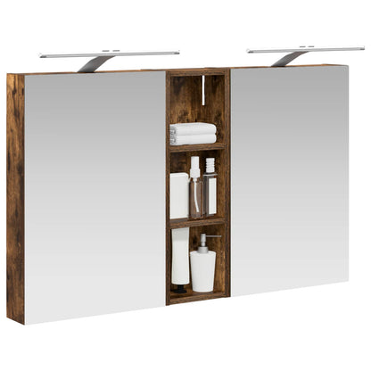 Set di Armadi da Bagno con porta 3 pcs 100 x 10,5 x 60,5 cm