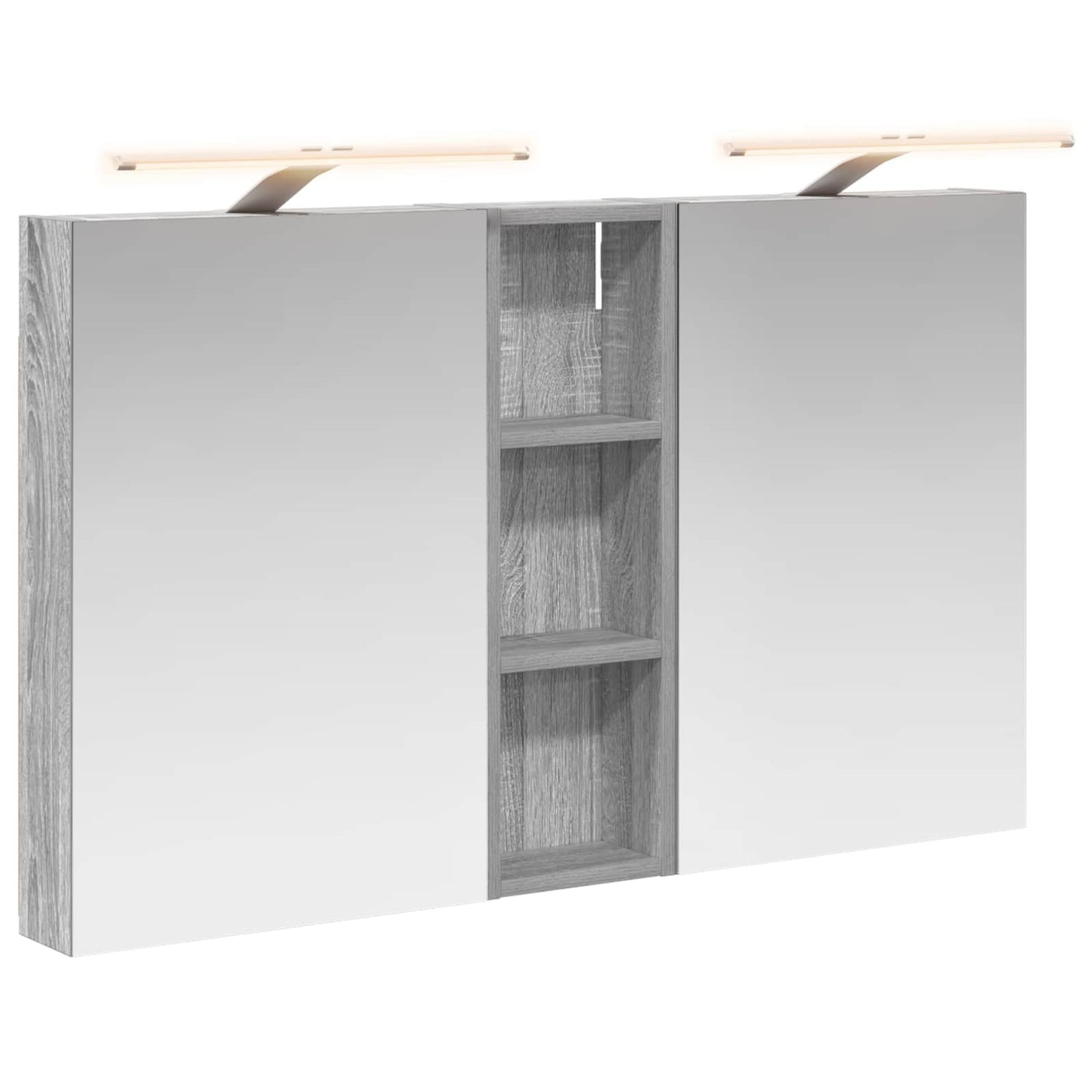 Set di Armadi da Bagno con porta 3 pcs 100 x 10,5 x 60,5 cm | homemem39