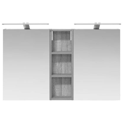 Set di Armadi da Bagno con porta 3 pcs 100 x 10,5 x 60,5 cm | homemem39