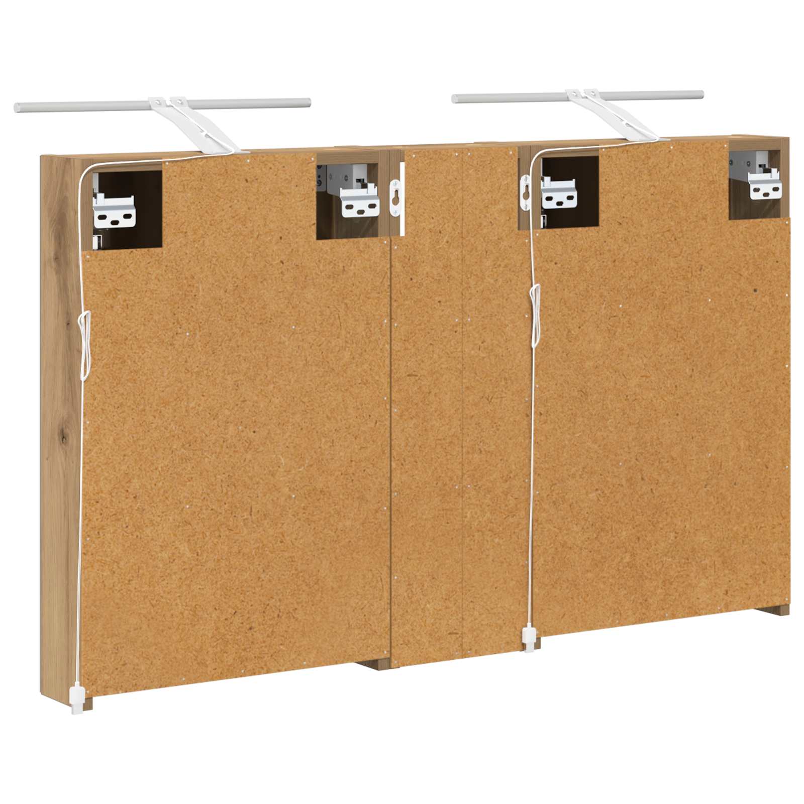 Set di Armadi da Bagno con porta 3 pcs 100 x 10,5 x 60,5 cm | homemem39