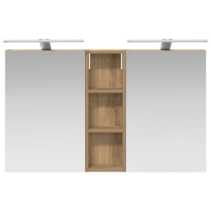 Set di Armadi da Bagno con porta 3 pcs 100 x 10,5 x 60,5 cm | homemem39