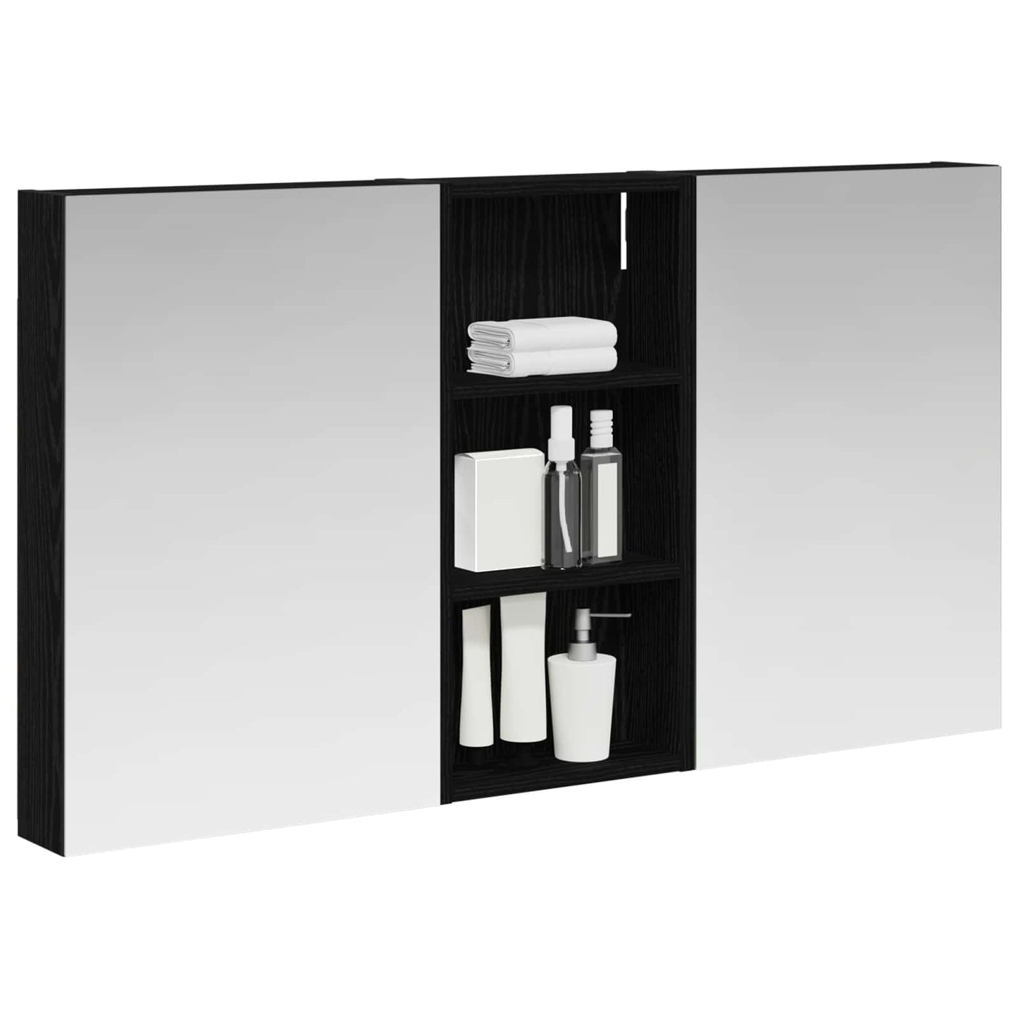 Set di Armadi da Bagno con porta 3 pcs 110 x 10,5 x 60,5 cm | homemem39