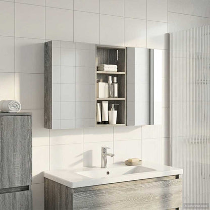 Set di Armadi da Bagno con porta 3 pcs 110 x 10,5 x 60,5 cm