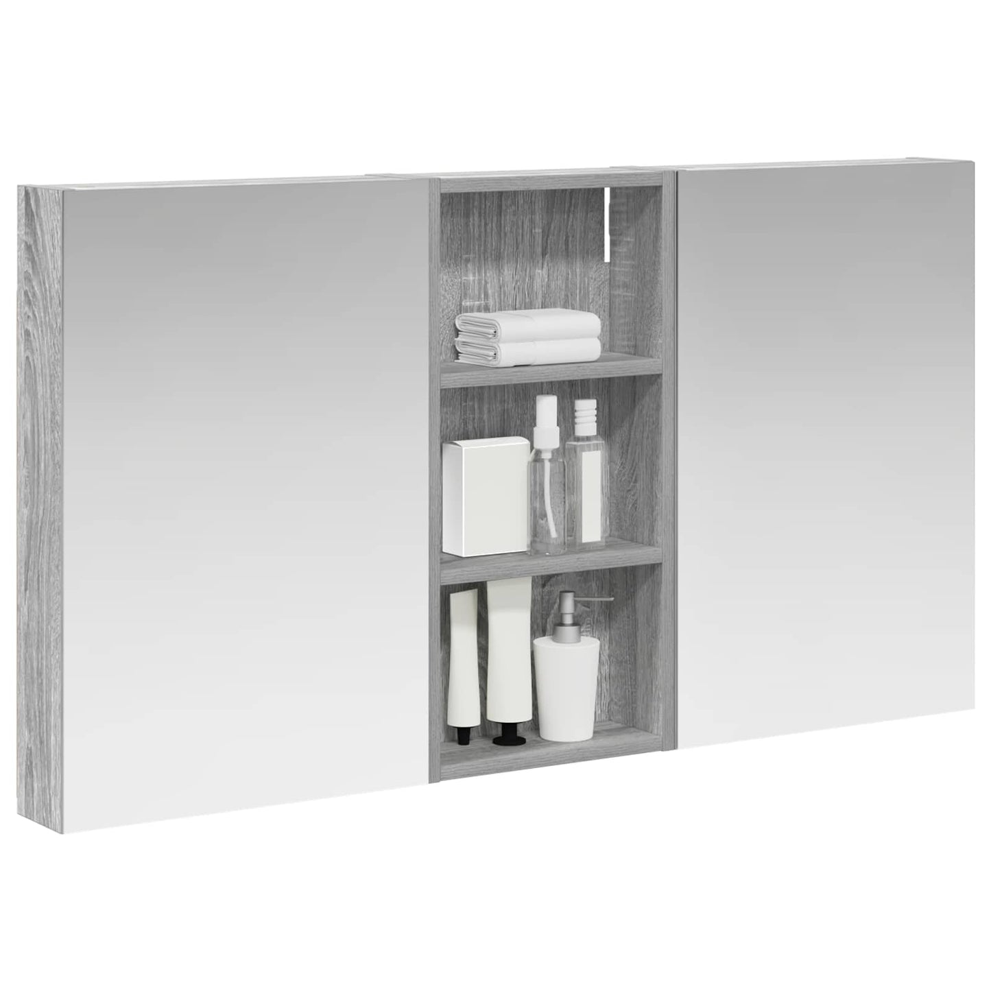 Set di Armadi da Bagno con porta 3 pcs 110 x 10,5 x 60,5 cm