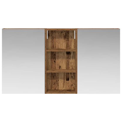 Set di Armadi da Bagno con porta 3 pcs 110 x 10,5 x 60,5 cm | homemem39