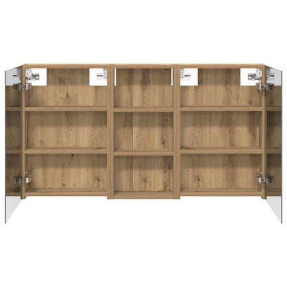 Set di Armadi da Bagno con porta 3 pcs 110 x 10,5 x 60,5 cm | homemem39