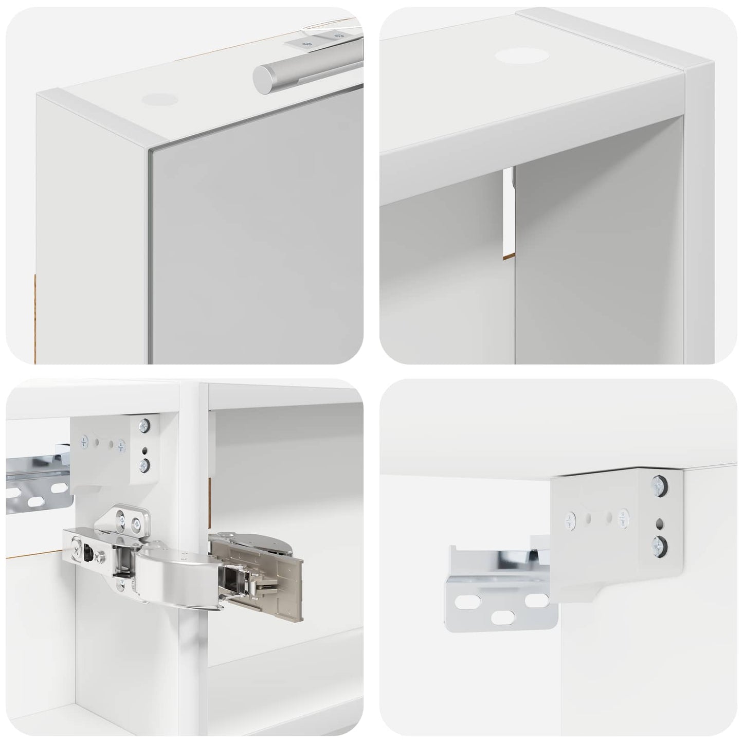 Set di Armadi da Bagno con porta 3 pcs 110 x 10,5 x 60,5 cm | homemem39
