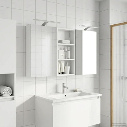 Set di Armadi da Bagno con porta 3 pcs 110 x 10,5 x 60,5 cm | homemem39