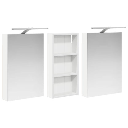 Set di Armadi da Bagno con porta 3 pcs 110 x 10,5 x 60,5 cm | homemem39