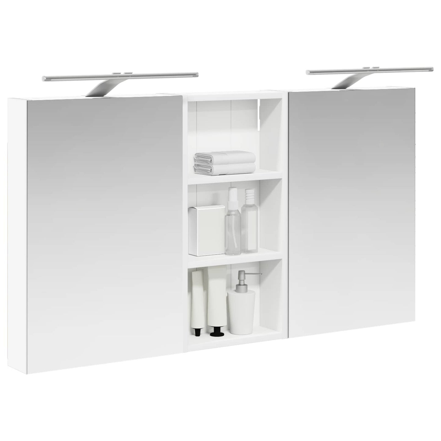 Set di Armadi da Bagno con porta 3 pcs 110 x 10,5 x 60,5 cm | homemem39