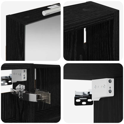 Set di Armadi da Bagno con porta 3 pcs 110 x 10,5 x 60,5 cm | homemem39