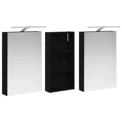 Set di Armadi da Bagno con porta 3 pcs 110 x 10,5 x 60,5 cm | homemem39