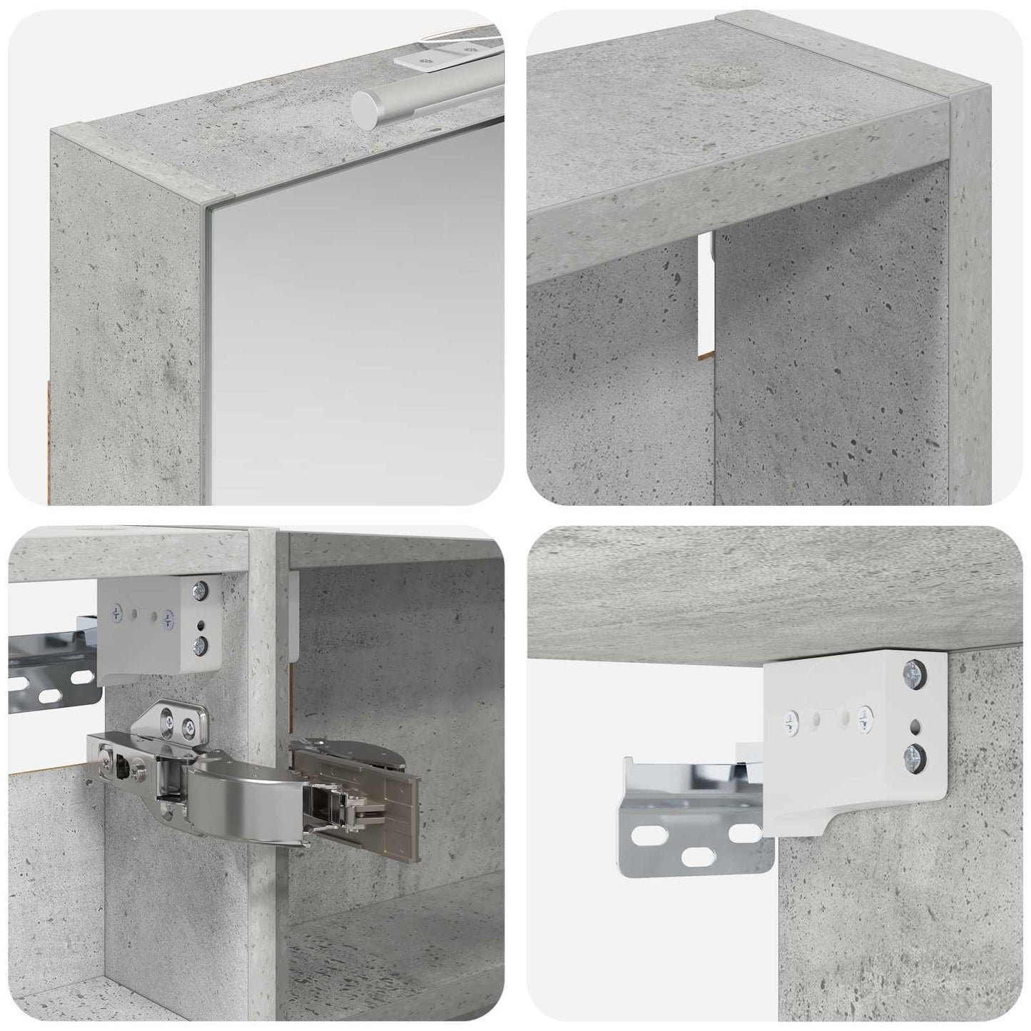 Set di Armadi da Bagno con porta 3 pcs 110 x 10,5 x 60,5 cm | homemem39