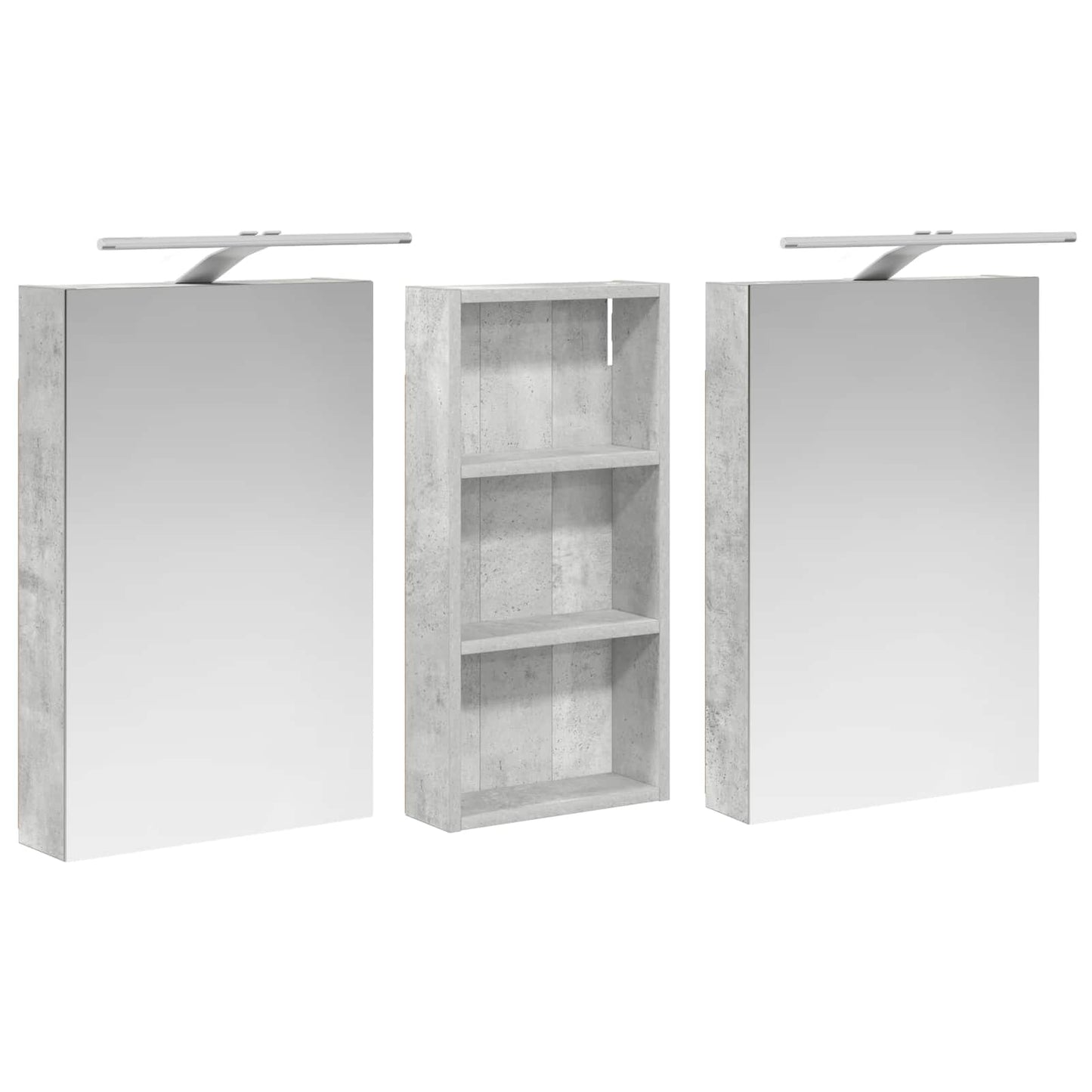 Set di Armadi da Bagno con porta 3 pcs 110 x 10,5 x 60,5 cm | homemem39