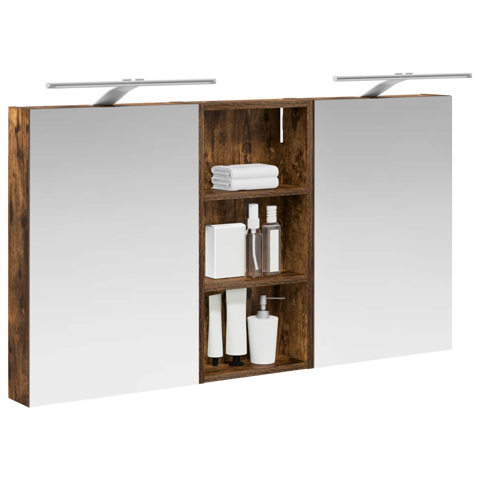 Set di Armadi da Bagno con porta 3 pcs 110 x 10,5 x 60,5 cm | homemem39