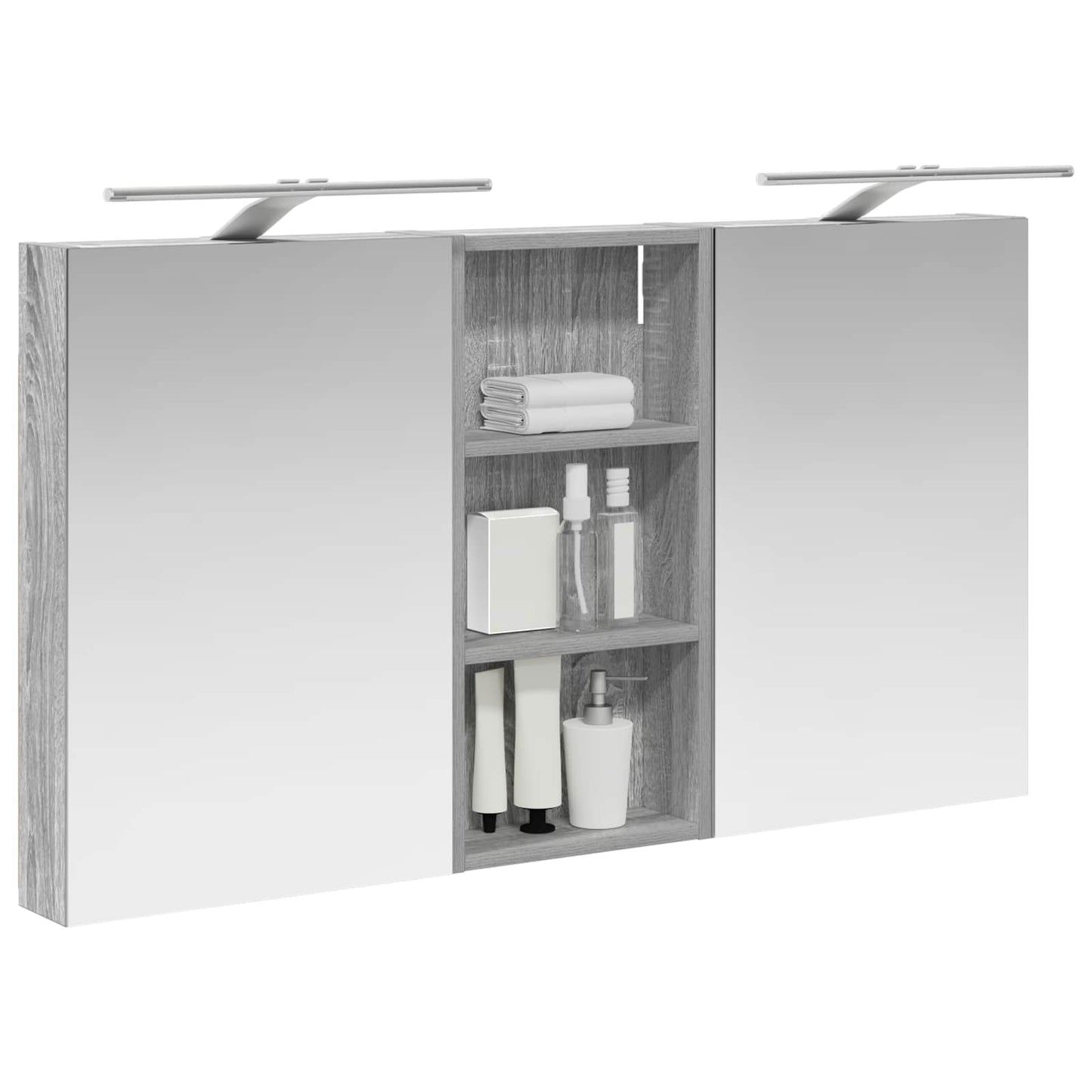 Set di Armadi da Bagno con porta 3 pcs 110 x 10,5 x 60,5 cm | homemem39