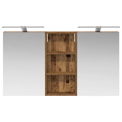 Set di Armadi da Bagno con porta 3 pcs 110 x 10,5 x 60,5 cm | homemem39