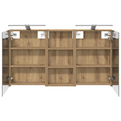 Set di Armadi da Bagno con porta 3 pcs 110 x 10,5 x 60,5 cm | homemem39
