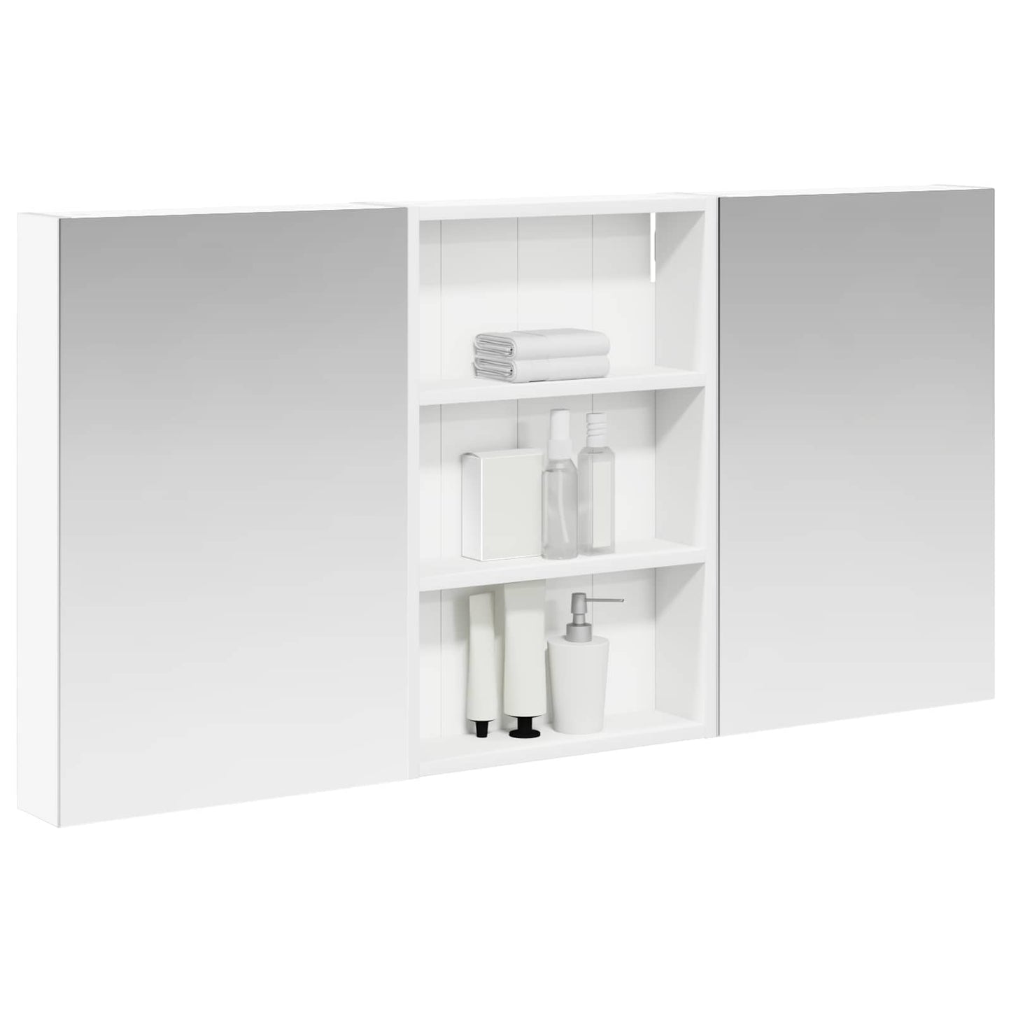 Set di Armadi da Bagno con porta 3 pcs 120 x 10,5 x 60,5 cm | homemem39