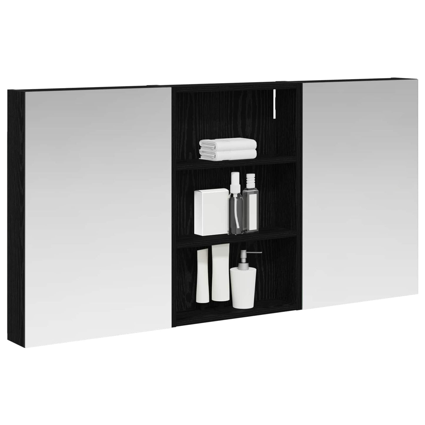 Set di Armadi da Bagno con porta 3 pcs 120 x 10,5 x 60,5 cm