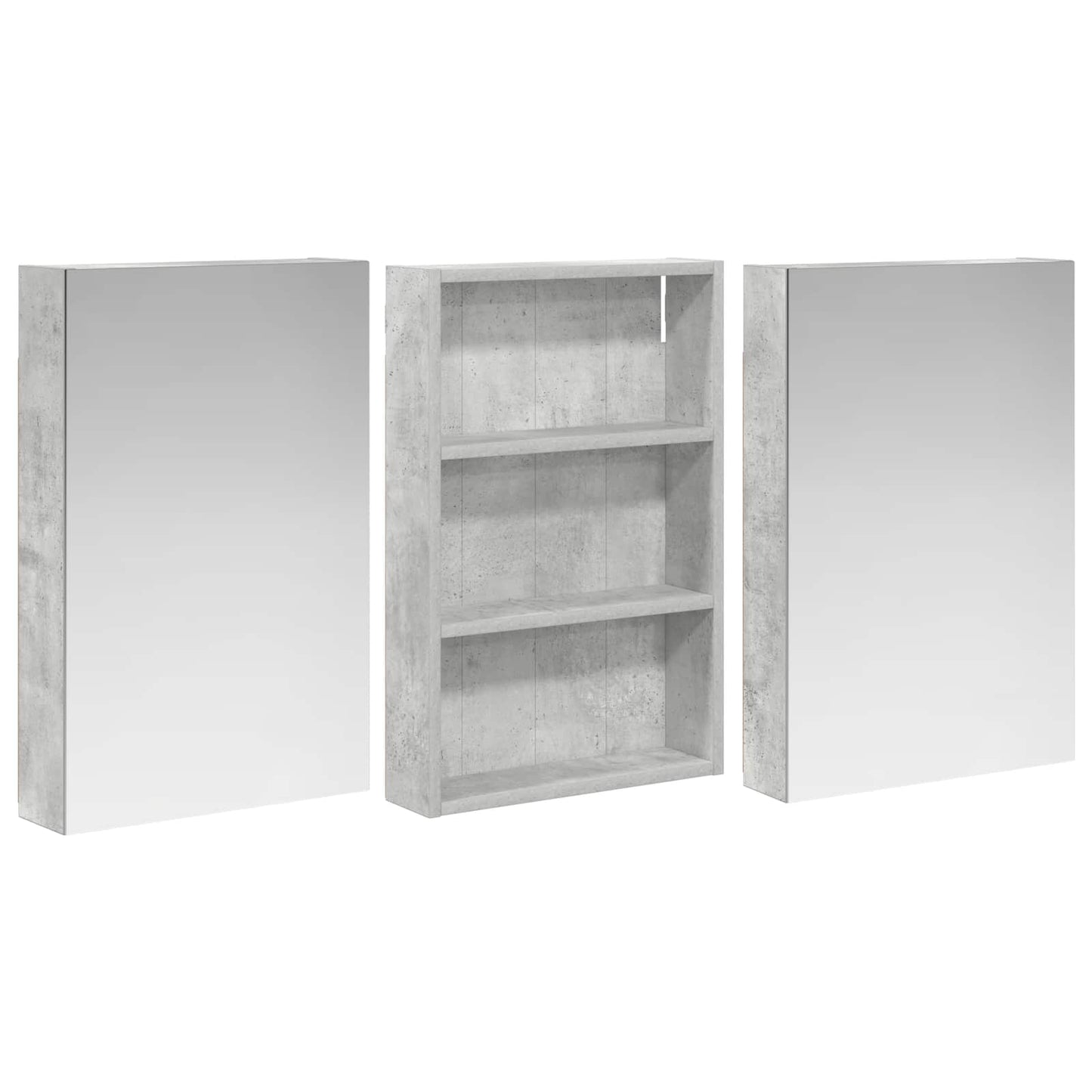 Set di Armadi da Bagno con porta 3 pcs 120 x 10,5 x 60,5 cm | homemem39