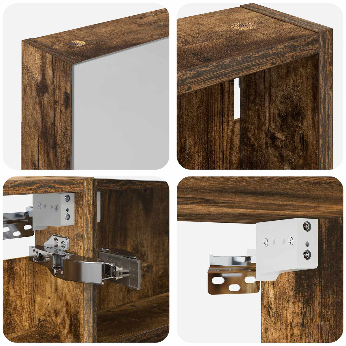 Set di Armadi da Bagno 3 pz 120 x 10,5 x 60,5 cm | homemem39