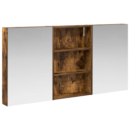 Set di Armadi da Bagno con porta 3 pcs 120 x 10,5 x 60,5 cm
